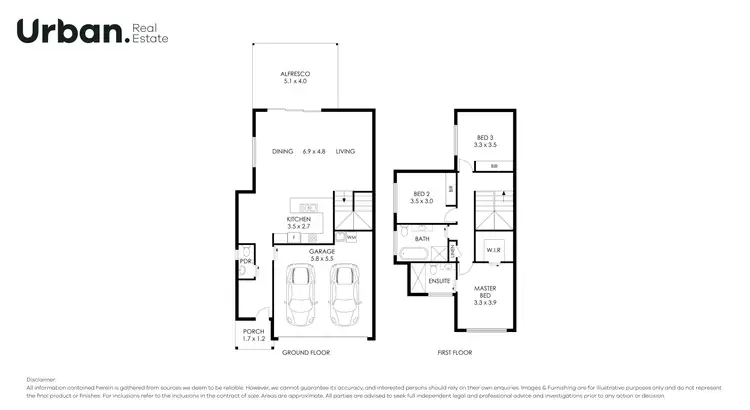 Floorplan of Homely townhouse listing, 2A Burrier Street, Tullimbar NSW 2527