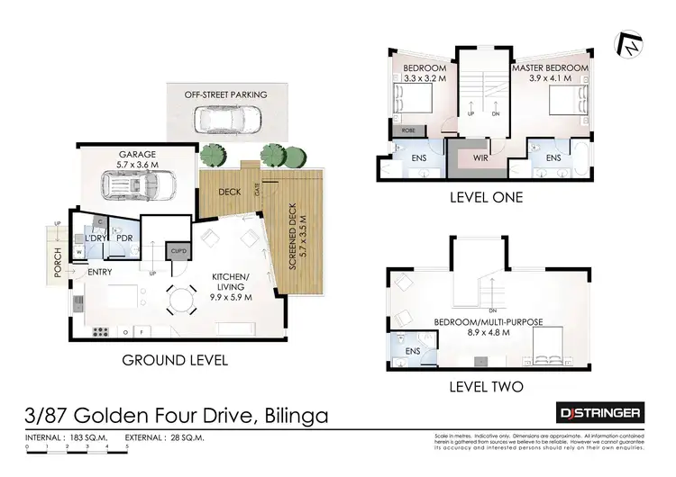 Floorplan of Homely house listing, 3/87 Golden Four Drive, Bilinga QLD 4225