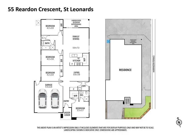 Floorplan of Homely house listing, 55 Reardon Crescent, St Leonards VIC 3223