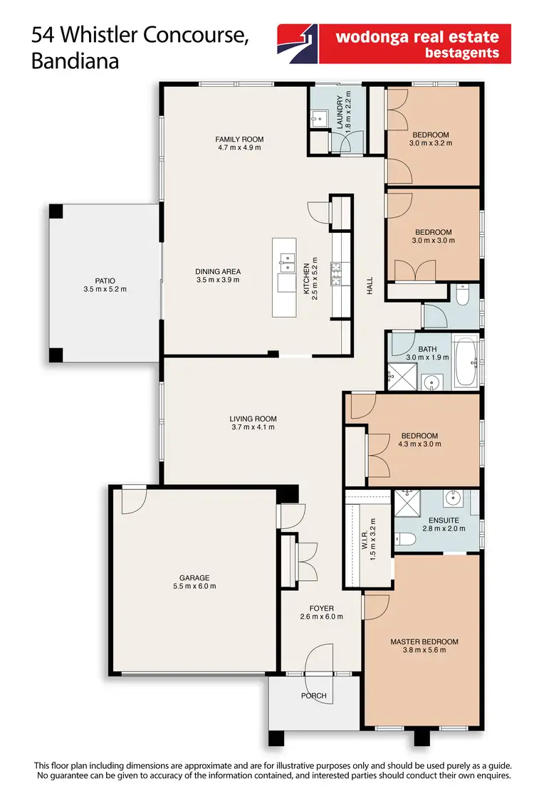 Floorplan of Homely house listing, 54 Whistler Concourse, Bandiana VIC 3691