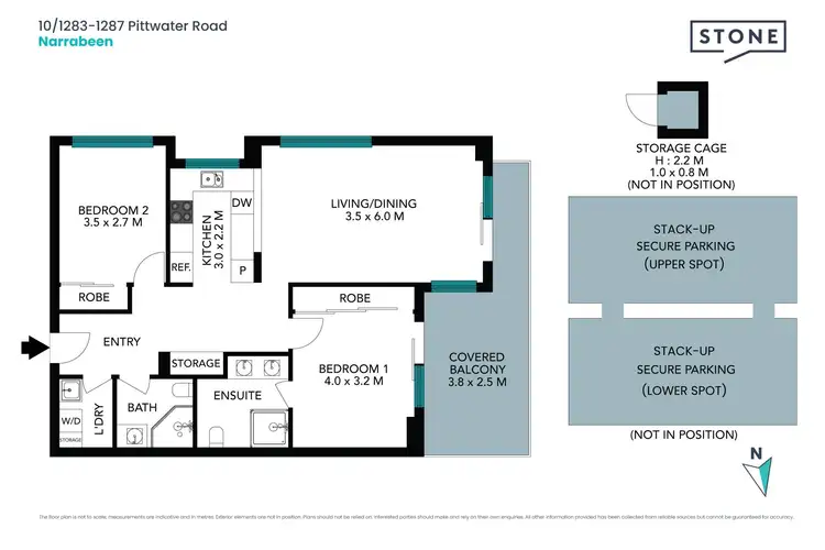 Floorplan of Homely unit listing, 10/1283-1287 Pittwater Road, Narrabeen NSW 2101