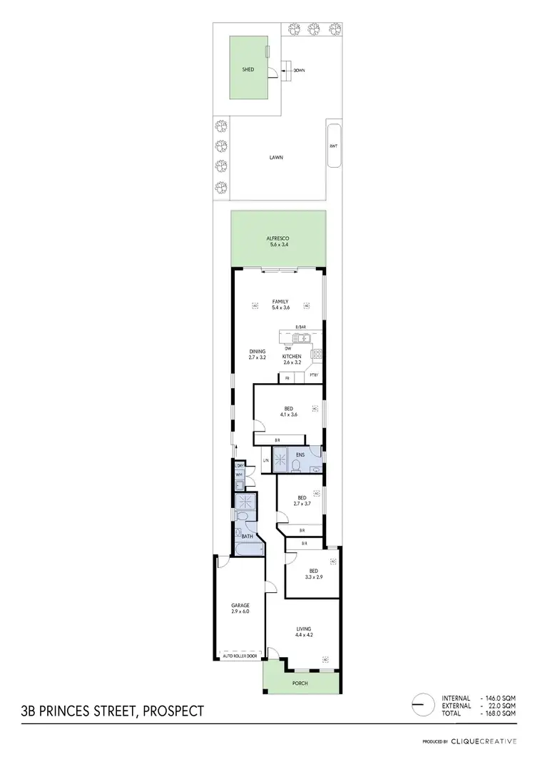 Floorplan of Homely house listing, 3B Princes Street, Prospect SA 5082