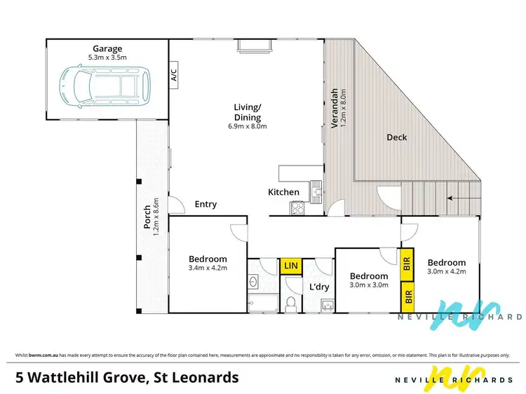Floorplan of Homely house listing, 5 Wattlehill Grove, St Leonards VIC 3223