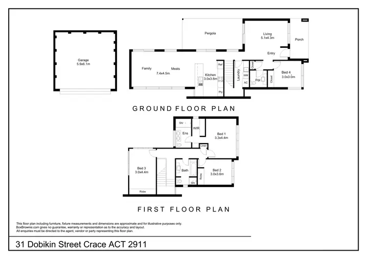 Floorplan of Homely house listing, 31 Dobikin Street, Crace ACT 2911