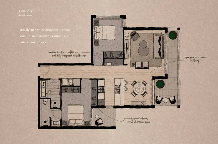 Floorplan of Homely apartment listing, 203/23-29 Gilroy Road, Turramurra NSW 2074