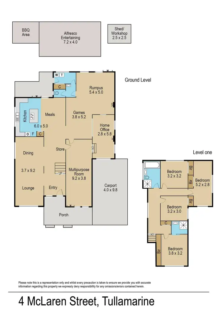 Floorplan of Homely house listing, 4 McLaren Street, Tullamarine VIC 3043