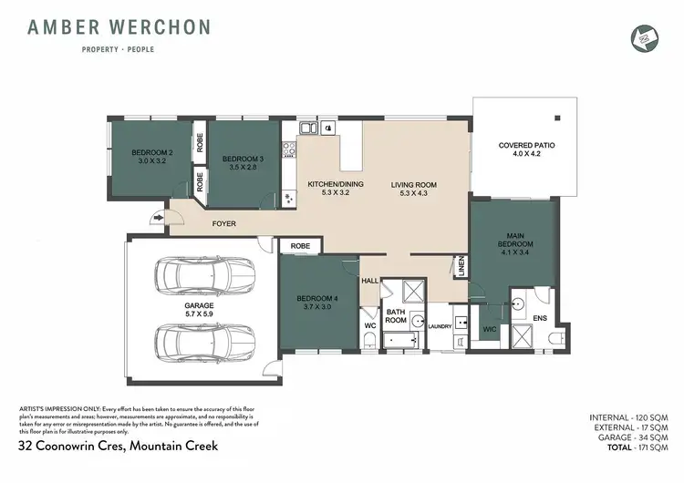 Floorplan of Homely house listing, 32 Coonowrin Crescent, Mountain Creek QLD 4557