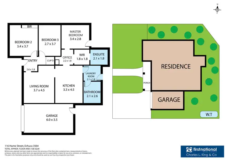 Floorplan of Homely house listing, 1/116 Hume Street, Echuca VIC 3564