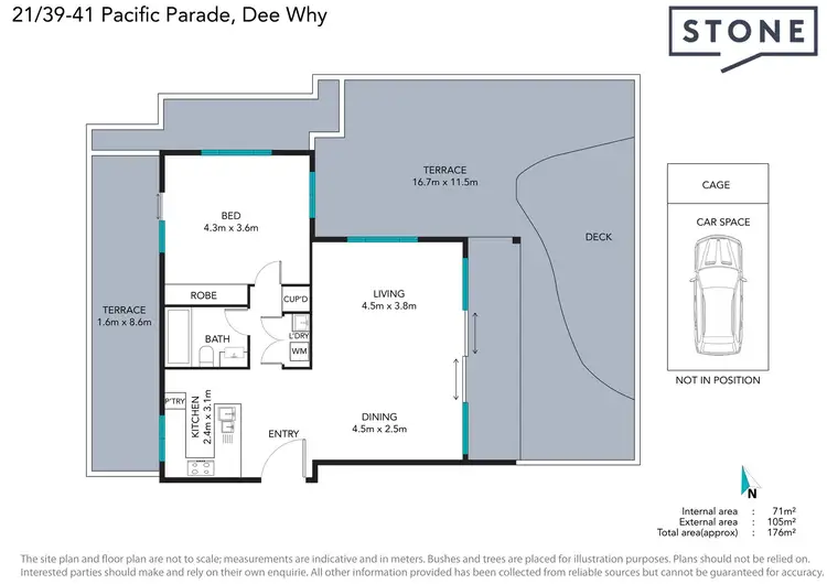 Floorplan of Homely apartment listing, 21/39-41 Pacific Parade, Dee Why NSW 2099