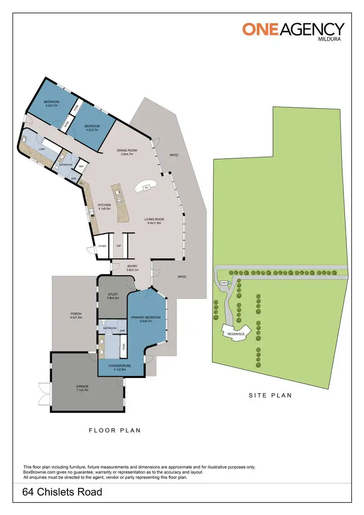 Floorplan of Homely house listing, 64 Chislets Road, Red Cliffs VIC 3496