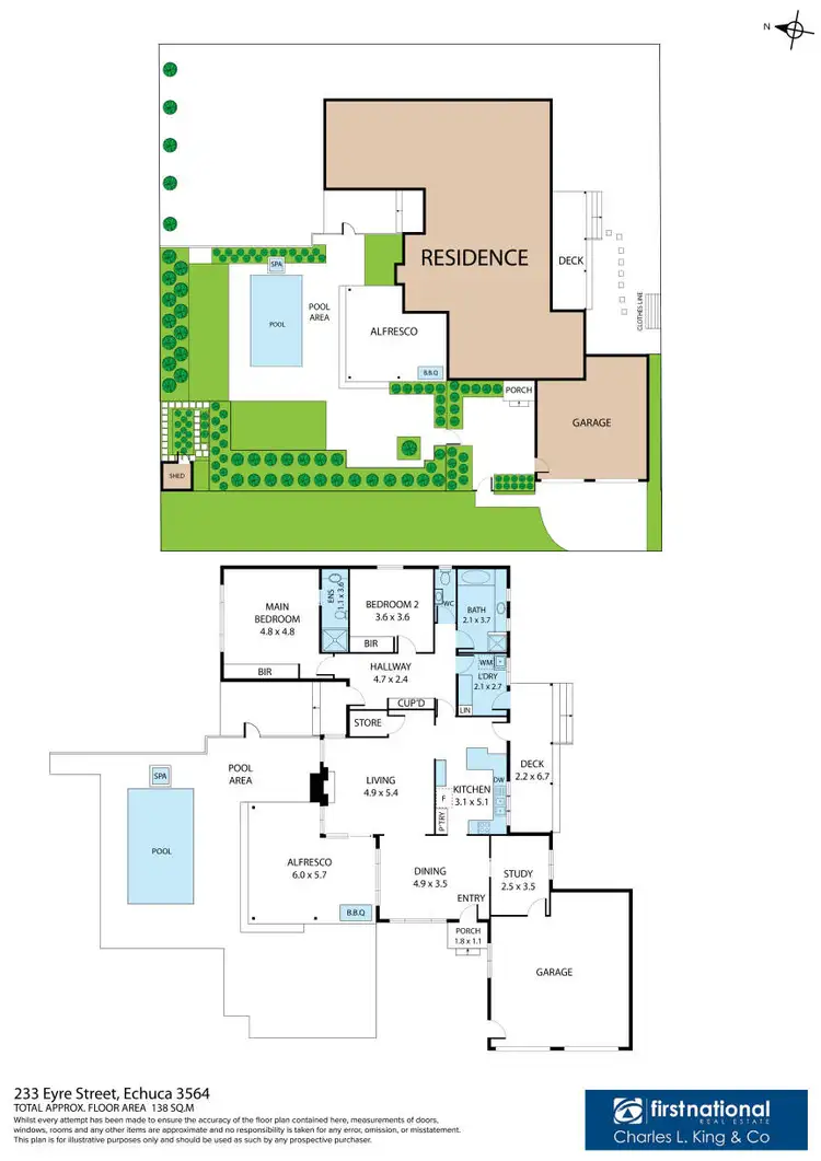 Floorplan of Homely house listing, 233 Eyre Street, Echuca VIC 3564