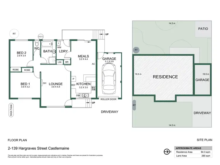 Floorplan of Homely house listing, 2/139 Hargraves Street, Castlemaine VIC 3450