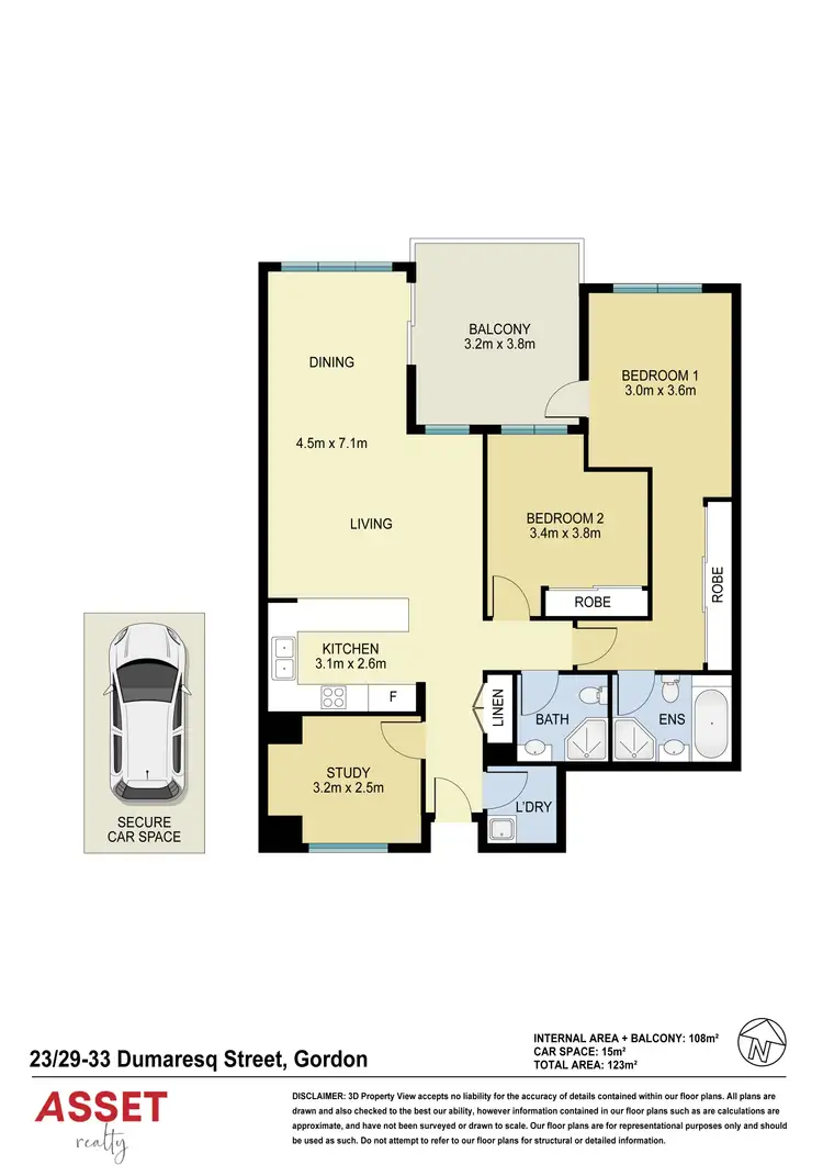 Floorplan of Homely apartment listing, 23/29-33 Dumaresq Street, Gordon NSW 2072