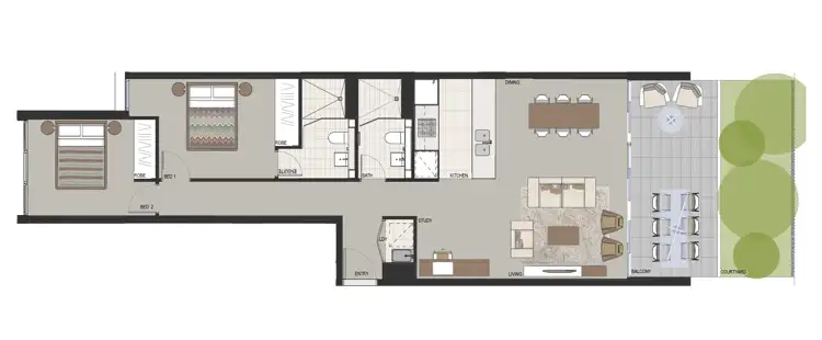 Floorplan of Homely apartment listing, 640/2C Defries Avenue, Zetland NSW 2017