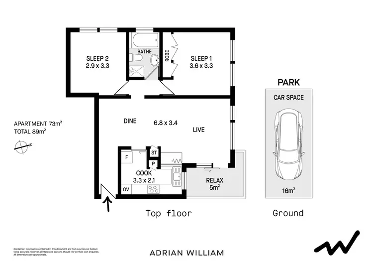 Floorplan of Homely apartment listing, 10/17 Moruben Road, Mosman NSW 2088