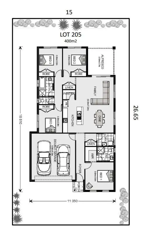 Floorplan of Homely house listing, Lot 205... Ridge Square Square, Leppington NSW 2179