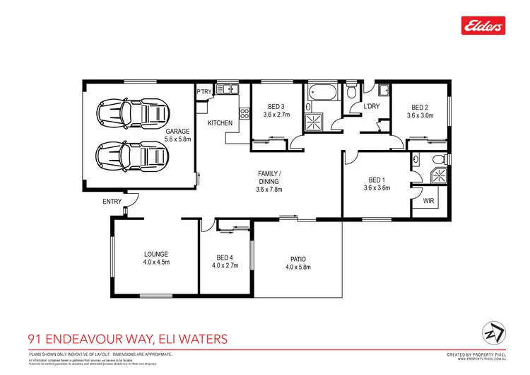 Floorplan of Homely house listing, 91 Endeavour Way, Eli Waters QLD 4655
