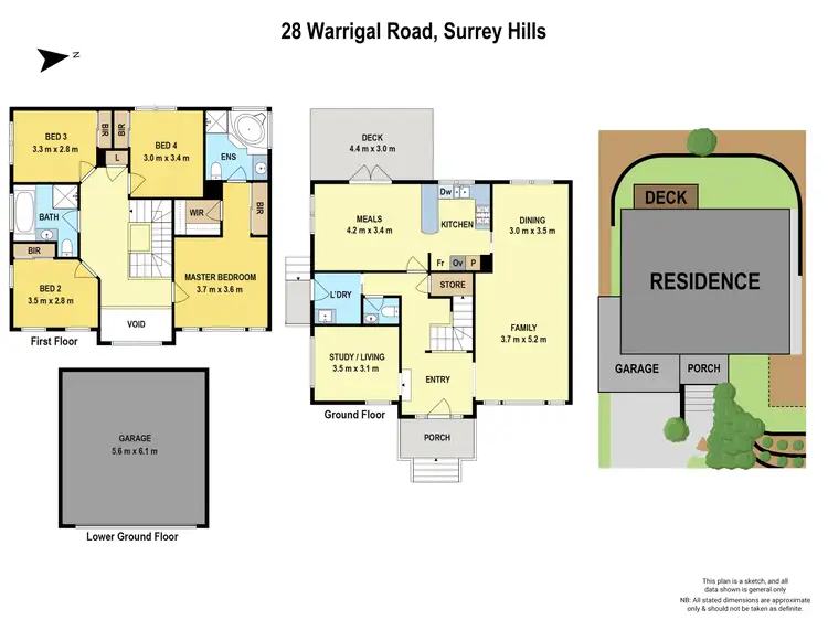 Floorplan of Homely house listing, 28 Warrigal Road, Surrey Hills VIC 3127