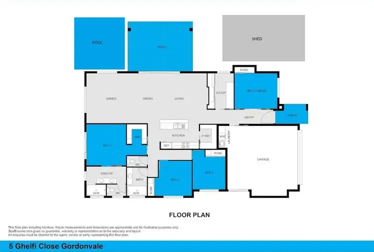 Floorplan of Homely house listing, 5 Ghelfi Close, Gordonvale QLD 4865