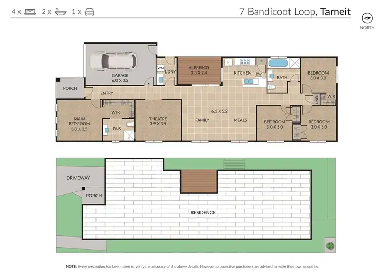 Floorplan of Homely house listing, 7 Bandicoot Loop, Tarneit VIC 3029