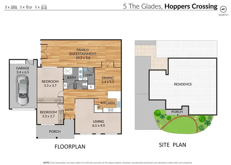 Floorplan of Homely unit listing, 5 The Glades, Hoppers Crossing VIC 3029