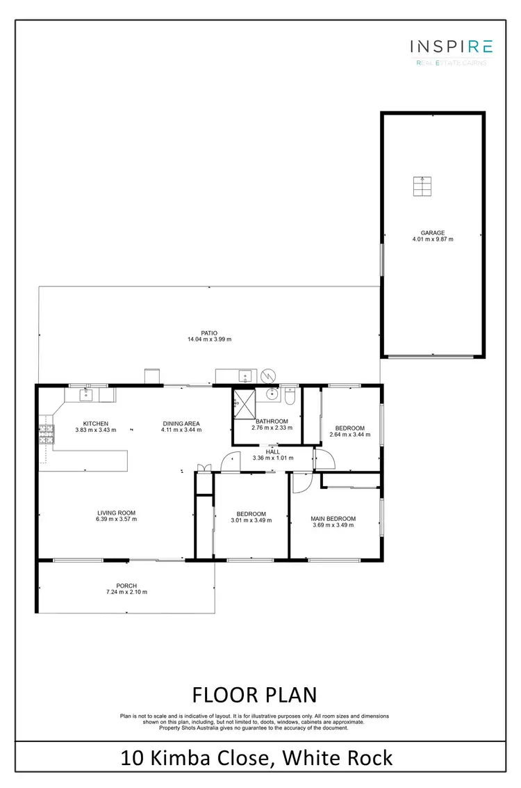 Floorplan of Homely house listing, 10 Kimba Close, White Rock QLD 4868