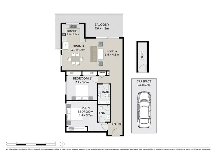 Floorplan of Homely unit listing, 7/34-36 Napier Street, Parramatta NSW 2150