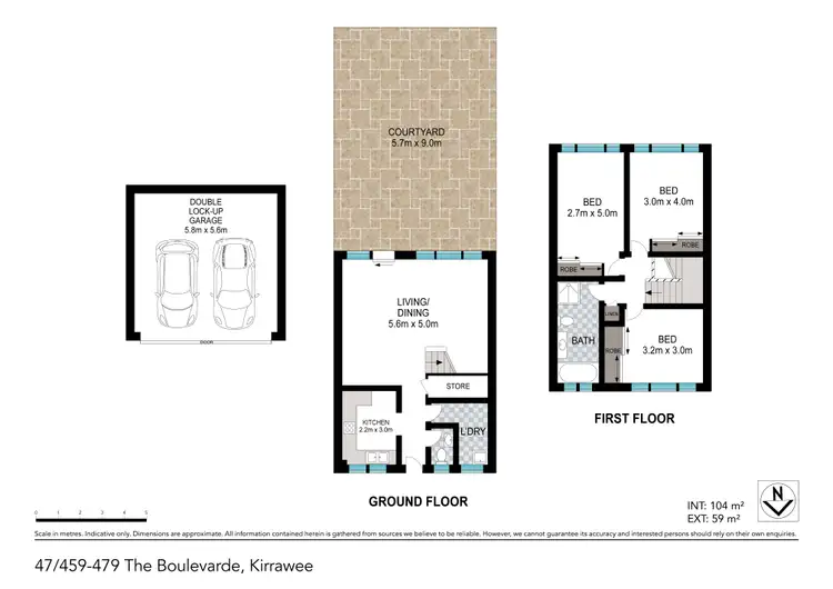 Floorplan of Homely townhouse listing, 47/465 The Boulevarde, Kirrawee NSW 2232
