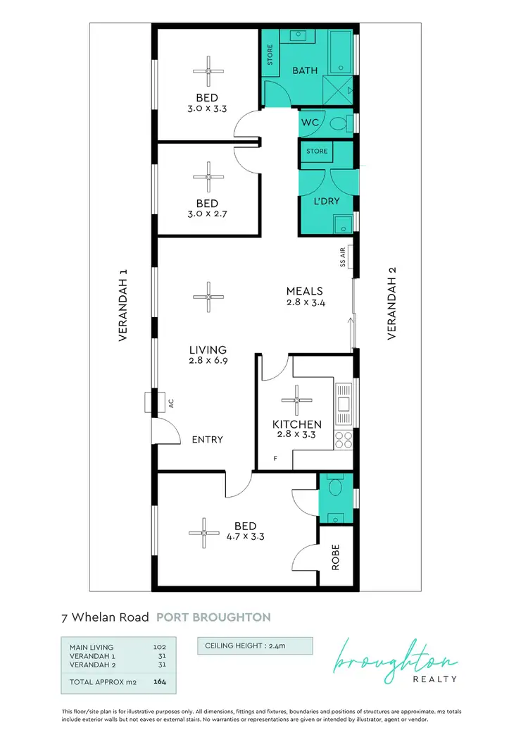 Floorplan of Homely house listing, 7 Whelan Road, Port Broughton SA 5522