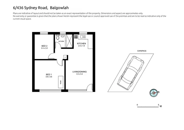 Floorplan of Homely unit listing, 6/436 Sydney Road, Balgowlah NSW 2093