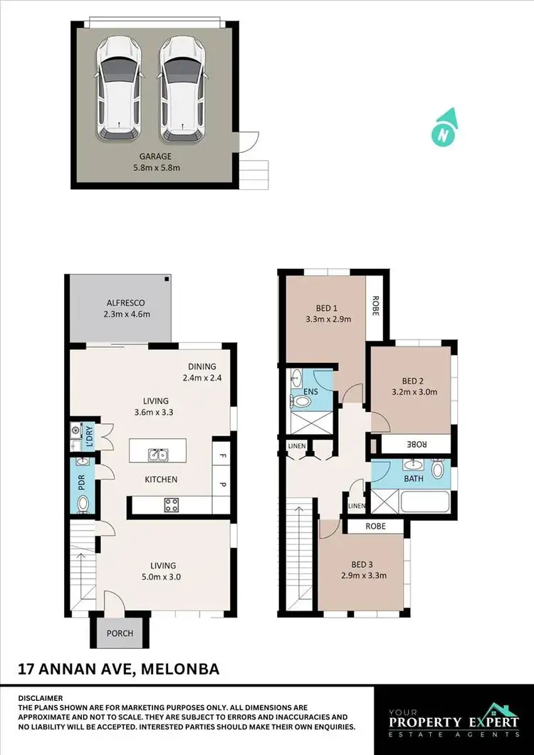 Floorplan of Homely semi-detached listing, 17 Annan Avenue (Melonba), Marsden Park NSW 2765