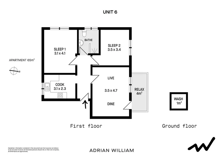 Floorplan of Homely apartment listing, 6/37A Herbert Street, Summer Hill NSW 2130