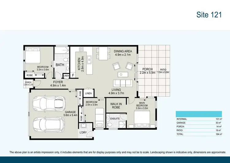 Floorplan of Homely retirement listing, 121/11 McIntosh Crescent, Woolgoolga NSW 2456