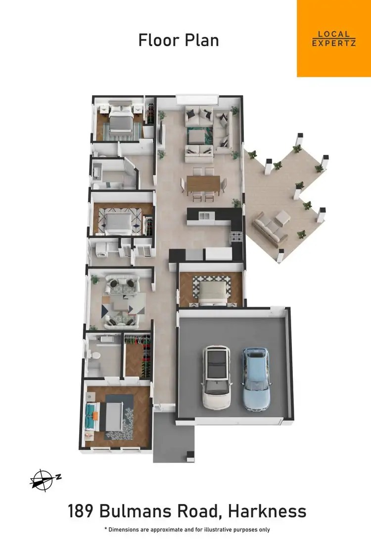 Floorplan of Homely house listing, 189 Bulmans Road, Harkness VIC 3337