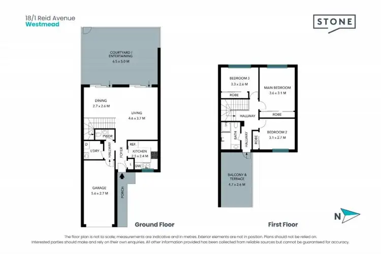 Floorplan of Homely townhouse listing, 18/1 Reid Avenue, Westmead NSW 2145