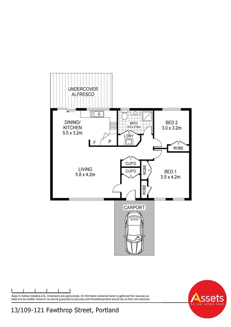 Floorplan of Homely unit listing, 13/109-121 Fawthrop Street, Portland VIC 3305
