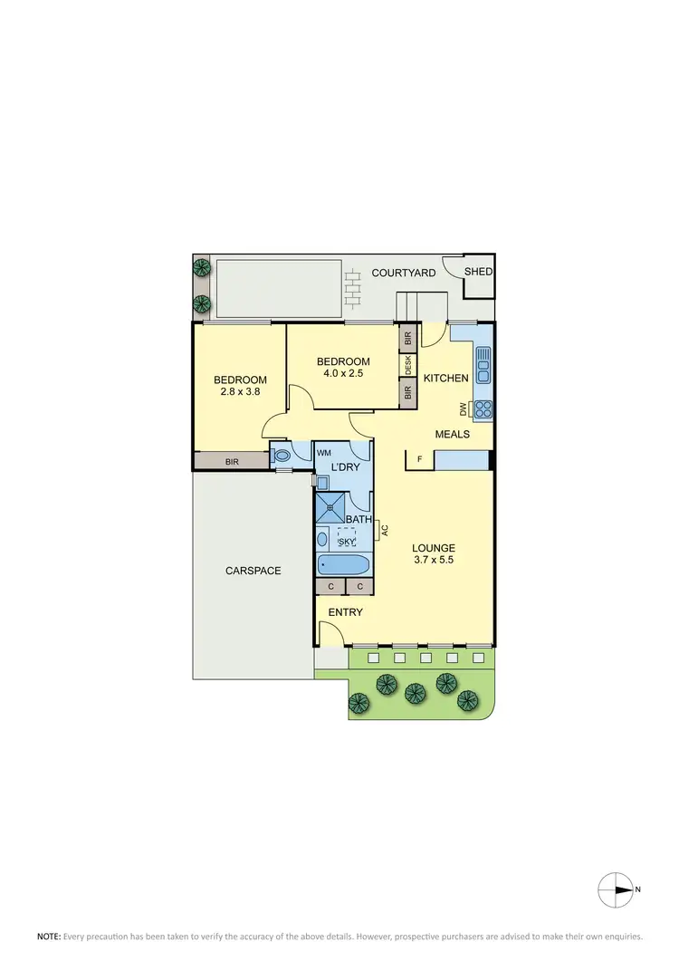 Floorplan of Homely villa listing, 2/116 Edinburgh Street, Flemington VIC 3031