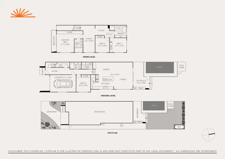 Floorplan of Homely semi-detached listing, 1C Rawson Parade, Caringbah South NSW 2229