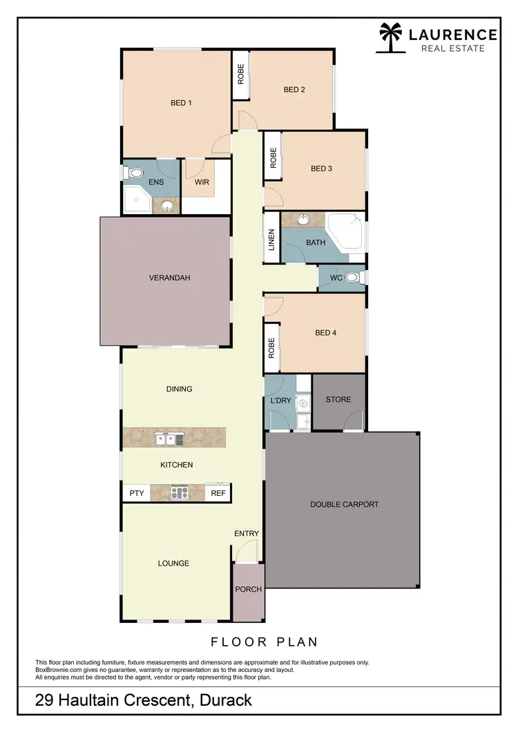 Floorplan of Homely house listing, 29 Haultain Crescent, Durack NT 830