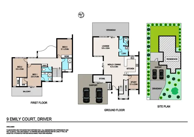 Floorplan of Homely house listing, 9 Emily Court, Driver NT 830