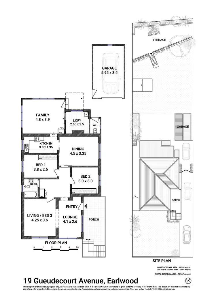 Floorplan of Homely house listing, 19a Gueudecourt Avenue, Earlwood NSW 2206