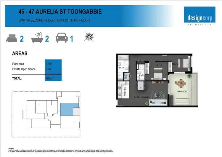 Floorplan of Homely apartment listing, 21/45-47 Aurelia Street, Toongabbie NSW 2146