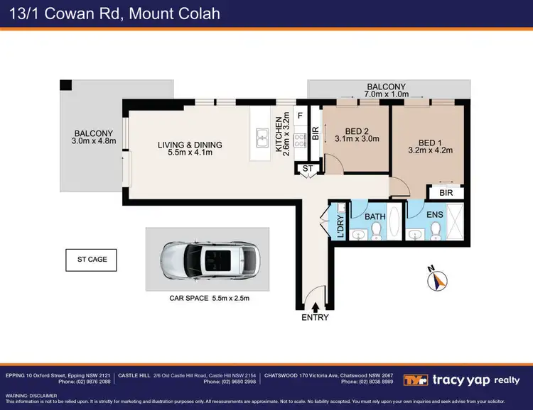 Floorplan of Homely apartment listing, 13/1 Cowan Road, Mount Colah NSW 2079