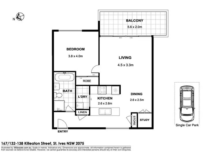 Floorplan of Homely apartment listing, 167/132-138 Killeaton Street, St Ives NSW 2075