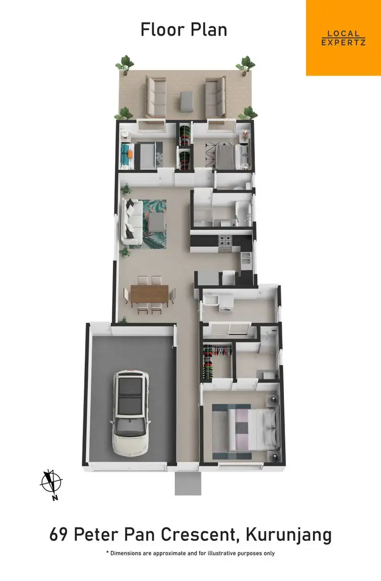 Floorplan of Homely house listing, 69 Peter Pan Crescent, Kurunjang VIC 3337