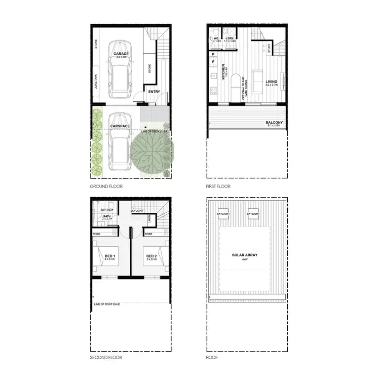 Floorplan of Homely townhouse listing, Lot 507/247 St Albans Road, Sunshine North VIC 3020