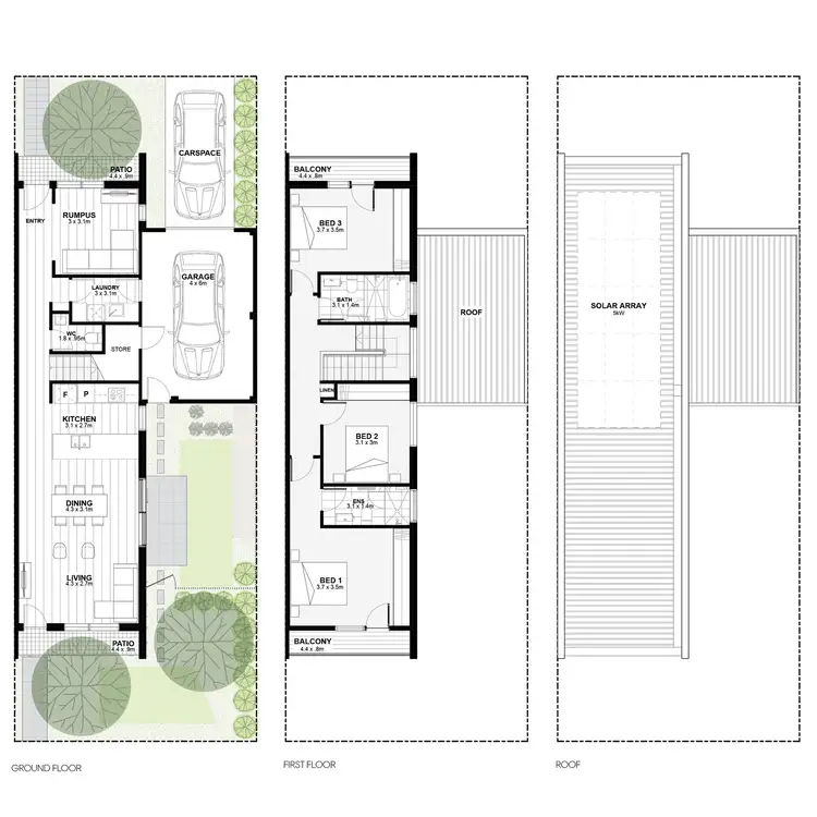 Floorplan of Homely townhouse listing, Lot 417/247 St Albans Road, Sunshine North VIC 3020