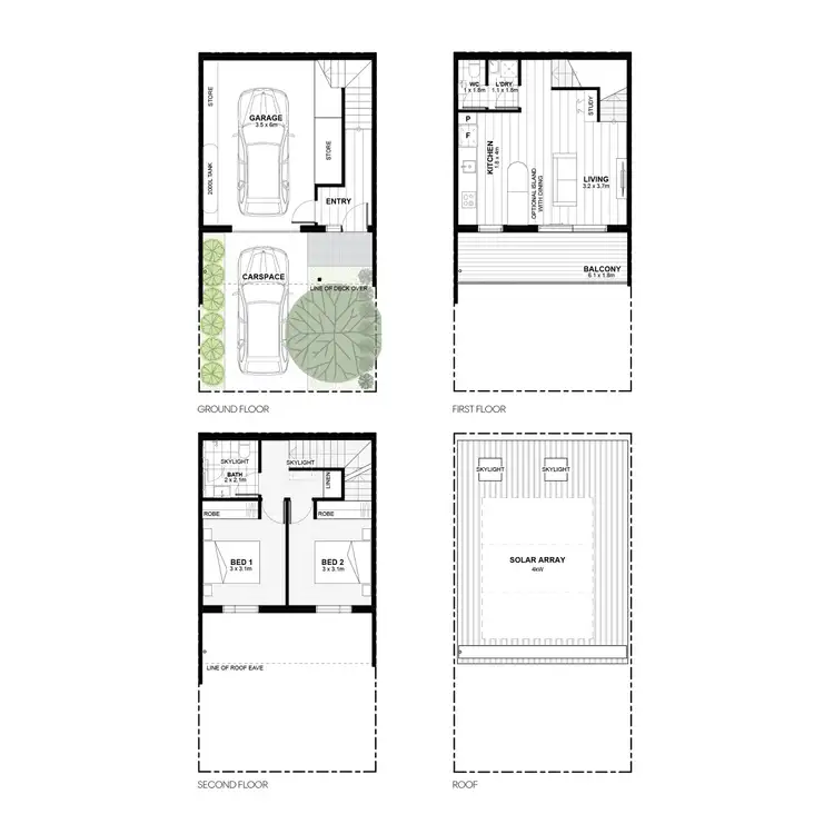 Floorplan of Homely townhouse listing, Lot 510/247 St Albans Road, Sunshine North VIC 3020