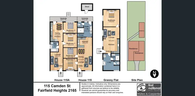 Floorplan of Homely house listing, 115 Camden Street, Fairfield Heights NSW 2165