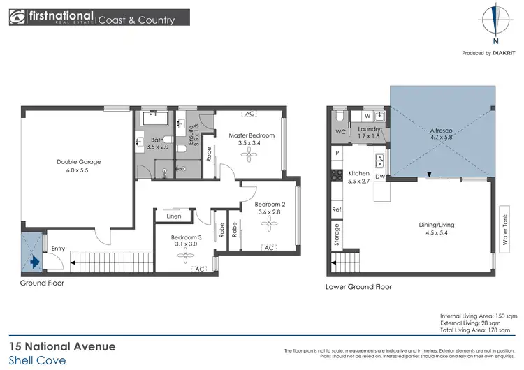 Floorplan of Homely townhouse listing, 15 National Ave, Shell Cove NSW 2529
